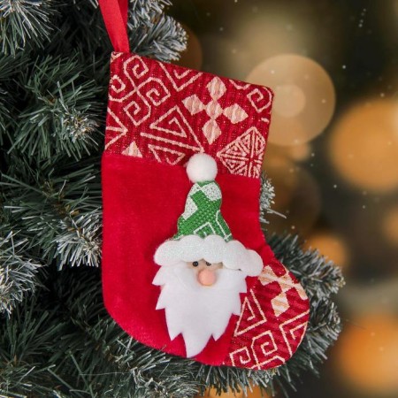 Nosok for gifts "Night before Christmas" Santa Claus, 13x17.5 cm, red-1
