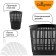 Basket for papers and garbage 14 liters, Calligrata "Available Office", plastic, mesh, black