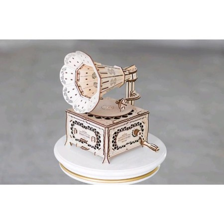 Wooden designer 3D "Gramophone"-12