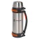 Airline thermos, with a 2 l pen, stainless steel, metallic color