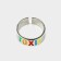 Metal ring "Toxic", 1.7 cm
