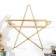 Hooks decorative metal with a shelf "Golden Star" 28x9x28 cm
