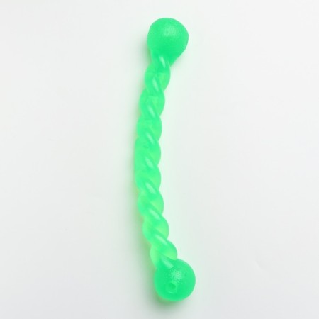 Toy "braid" large, 29 cm, rubber, green-1