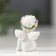 Souvenir Polystone "Angel Milashka" in a wreath of roses, mix, 3x2x2 cm
