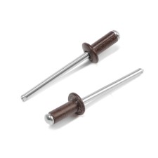 Rolls of the tundra krep, exhaust, aluminum-old, 4x10 mm, dark brown, 50 pcs
