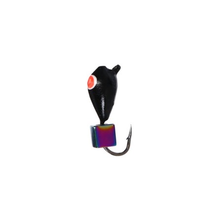 Mormyshka drop black, red eye + cube Granen chameleon 1.1 g-1