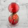 Set of balls plastic D-10 cm, 2 pcs "berries" red
