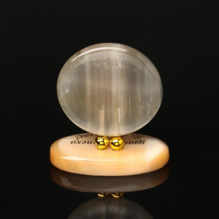 Product on stand No. 3 "Mandala", Selenite-3
