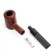 Chicken pipe for tobacco "Commander premium", classic, red tree, length 14 cm, d-1.8