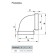 Division Zein, flat, horizontal, ventilation, 60 x 204 mm