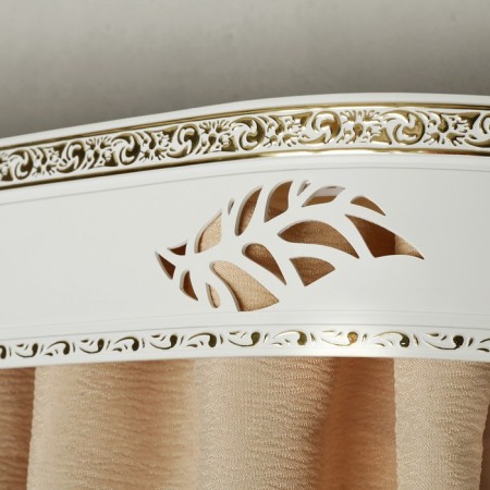 Binide cornice 280 cm, with a decorative bar 7 cm "ultracompact. Sheet gold", white color-1