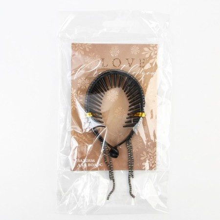 Hair clamp with rhinestones "Present for You", 12.5 x 7 x 1.5 cm-10