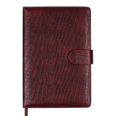 The diary is low, PVC cover, A5 format, 140 sheets in a cage, button, reptile, mix-11