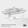 Marmite of heat -resistant ceramics square Magistro Estet, 2.2 l, 27.5 × 23.2 × 12 cm