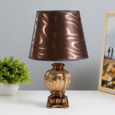 Filicia table lamp E14 40W chocolate-gold 20x20x34cm Risalux