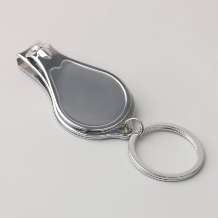 Kusachki - Miceps are manicure, on a keychain, with a file, with an opener, 6.5 cm, silver color-4