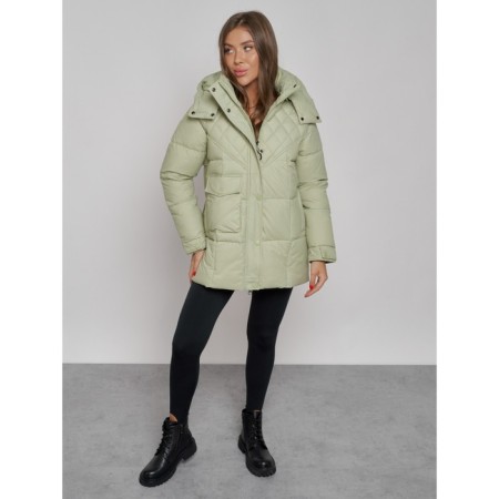 Winter Winter jacket, size 48, light green color-4
