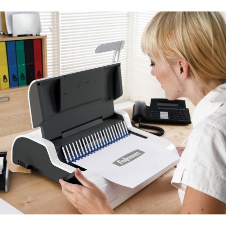 Binder Fellowes Pulsar+ on a plastic spring, sewing. up to 300 sheets, perf. up to 20 sheets 102246-6