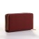 Women's wallet on lightning, burgundy color