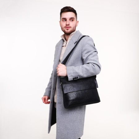 Male bag, black color-6