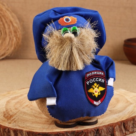 The amulet "Brown Nafanya", a policeman, 15 cm, mix-1