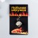 Metal keychain "Playing cube" silver 7.9x1.6x1.6 cm