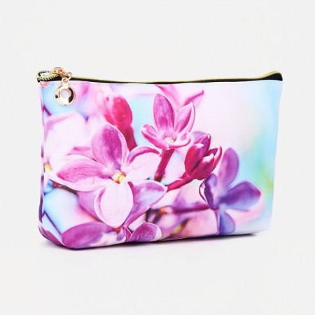 Lightning cosmetic bag, white/pink/blue color
