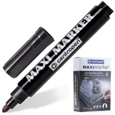 Marker Centropen Maxi Marker 151125, permanent, black, line width 2-4 mm-2