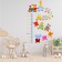Sticker plastic interior color Rostomer "train with animals" 60x90 cm