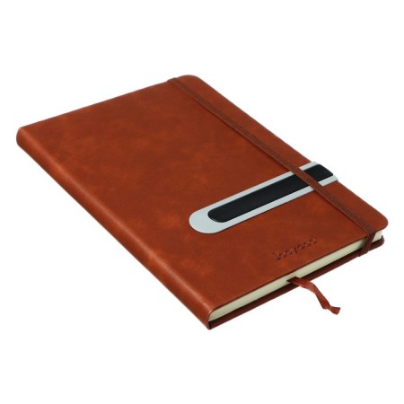 The diary is low, PVC cover, A5 format, 140 sheets in a cage, elastic band, with a handle, mix-2