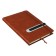 The diary is low, PVC cover, A5 format, 140 sheets in a cage, elastic band, with a handle, mix
