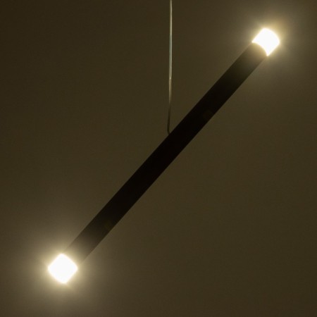 Suspension lamp "Balance" LED 6W 4000K Black 3x3x40-140cm-2