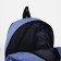 A backpack with a zipper, 3 outer pockets, blue color