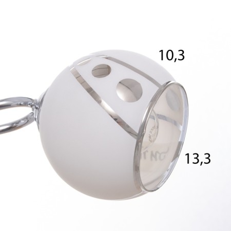 Aura chandelier 3x40W E27 Chrome Model: 2612363-6