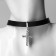 Choker "Style" Cross, Black Color, 39.5 cm