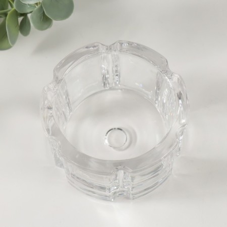Glass of Glass for 1 candle "boundaries" transparent 8x8x5 cm-3