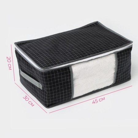 COVFR for storing things of the valve "Klo", 45 × 30 × 20 cm, black color-2