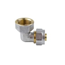 Угольник Aquasfera 7007-05, обжимной, 26 мм х 3/4" х 90°, внутренняя резьба, латунь