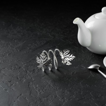 Ring for the napkin "Liszt", 10 × 4.5 cm, silver color-3