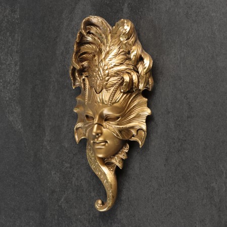 Suspended decor "Venetian mask No. 1" 27x14cm, bronze-2
