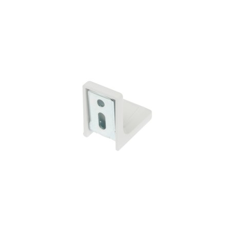 Furniture corner Metalist, with a decorative lining, 26x26 mm, white, 250 pcs-2