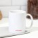 Sublimation mug "Vladimir" cat in a tie, 320 ml, with application