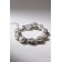 Pearl bracelet "Chain", white color in silver, l = 16 cm