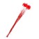 Dry -flowers "Lagurus", set of 30 pcs., Red color