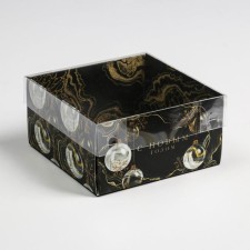 Box for confectionery products with PVC lid 