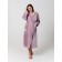 Women's robe with a hood, size 52, plum color