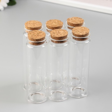 Decor for creativity Glass "Jars with a traffic jam" set of 6 pcs 12x3.7x3.7 cm