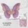 Knitted elements "Two -color butterflies", 5 × 4 cm, 10 pcs, lilac/pink color