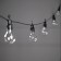 Girlyanda "BelT-Light" 5 m with nozzles "dew", IP44, UMS, dark thread, 50 LED, white glow, 3 V