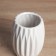 VAZA Ceramics Table "Thiago" Faces, 14x9.5 cm, white